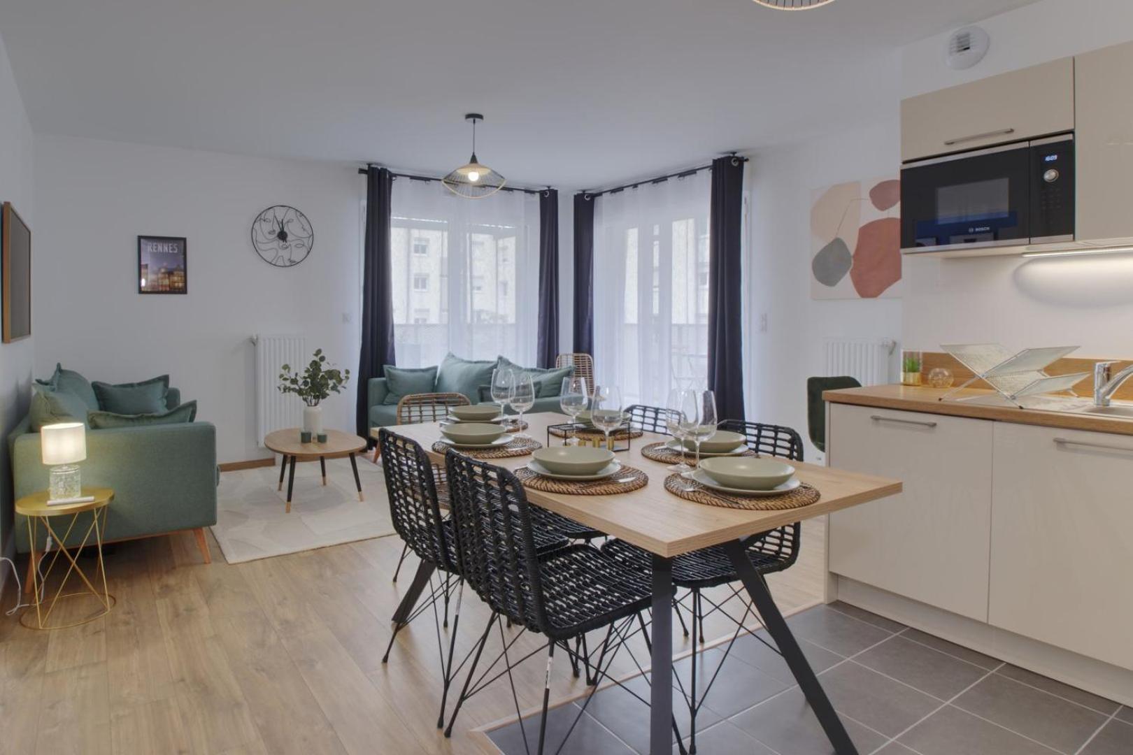 Le Normand- Appartement Neuf, 3 Chambres, Terrasse Rennes Zewnętrze zdjęcie